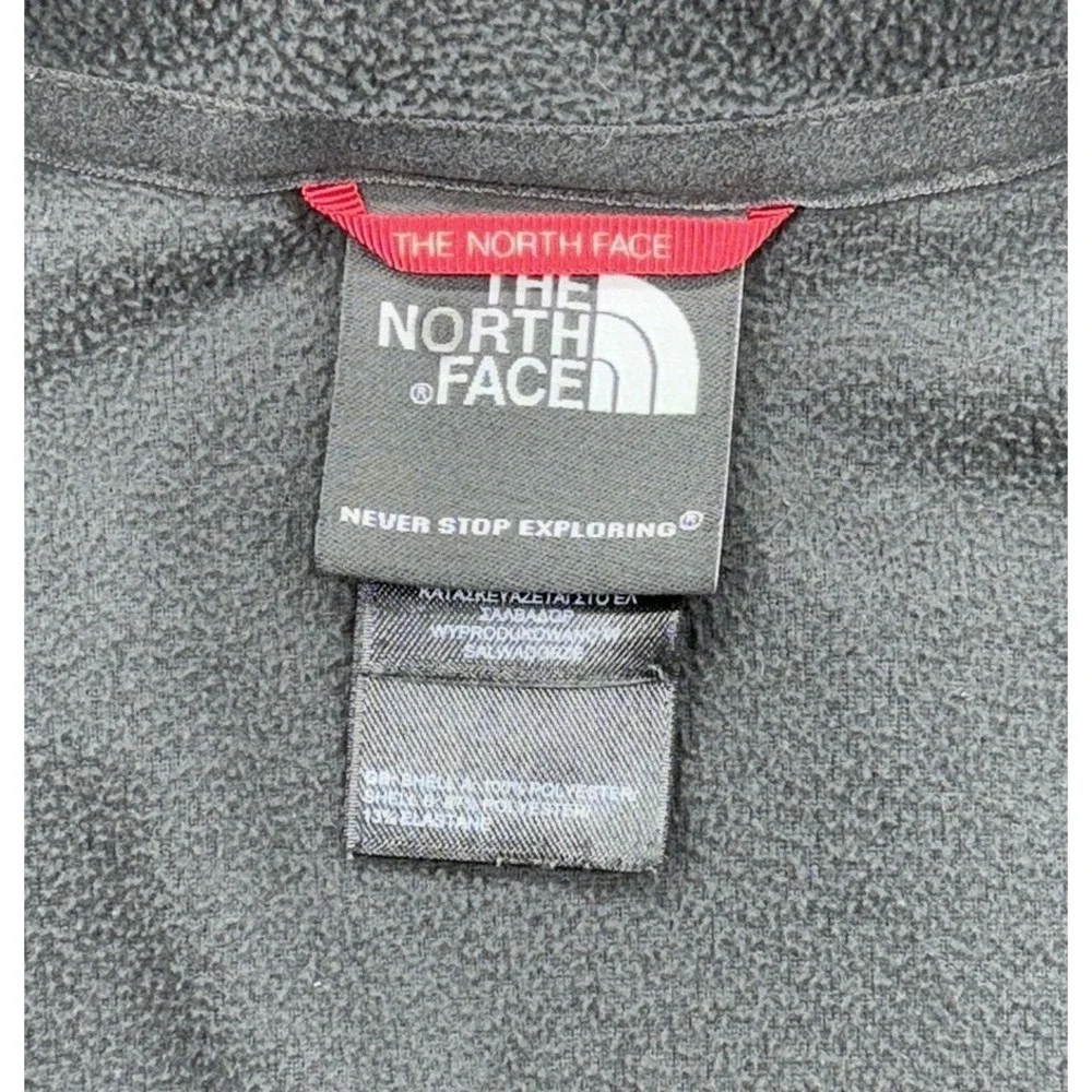 North Face Mens Size Large Grey  Fleece‎ Pullover Sweatshirt Sweater 1/4 Zip